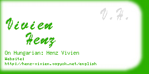 vivien henz business card